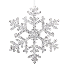 Shishi As Glitter snowflake Christmas ornament