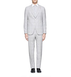 Isaia 直纹西服套装